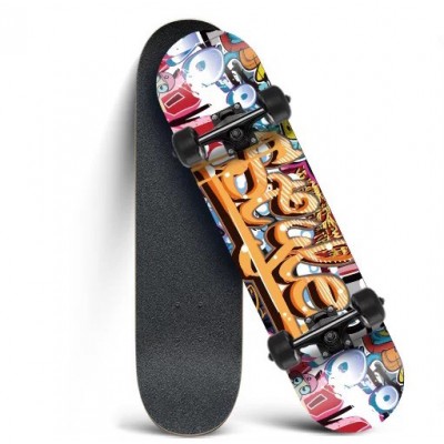 RTS  skate board in stock 31 inch 4 flashing wheels outdoor skateboards