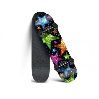 Customize colorful decks with flashing wheels skateboards for wholesale RTS OEM ODM