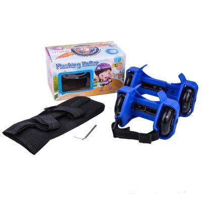 Plastic heel glider PU wheels street road glider flashing roller skate