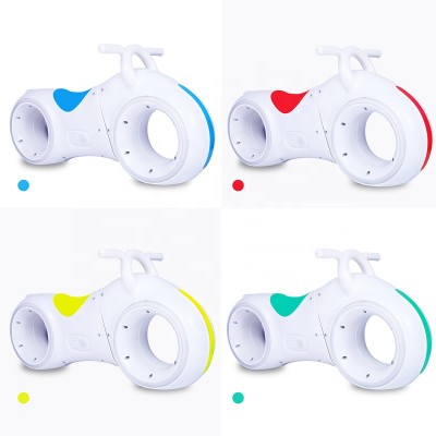 Light up wheels children electric motorcycle plastic toy with Blue Tooth music balance bike baby walker