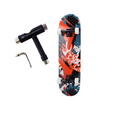 Customized  various styles decks with flashing wheels skateboards in big stock